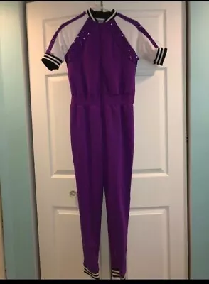 Purple Jumpsuit Ice Skating Costume Weissman Bad Liar 13096 Adult Small • $29.99