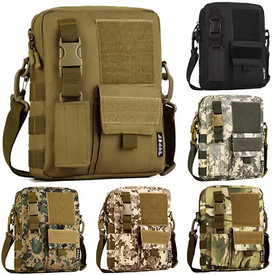 Outdoor Tactical Sling Bag Military MOLLE Crossbody Pack Chest Shoulder Backpack • $6.99