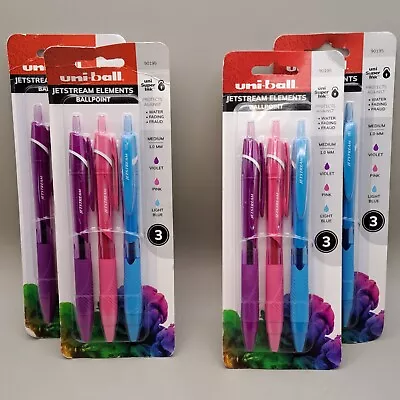 Uniball Jetstream Elements Ballpoint Pens 1.0 Mm 3 Colors Per Pack X 4 Packs NEW • $12.85