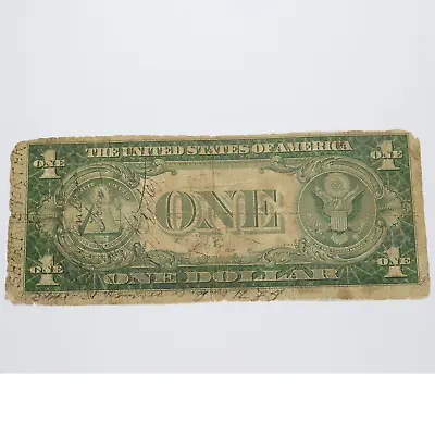 1935 A - WW2 SHORT SNORTER - $1 One Dollar Silver Certificate Note #44249F • $29.95