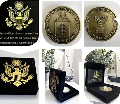 Rare US Israel Mossad / CIA  Secret Joint Operation Challenge Coin USA • $179.21