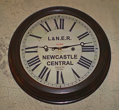 London North Eastern Railway LNER Style Clock Newcastle Station. • £58.99