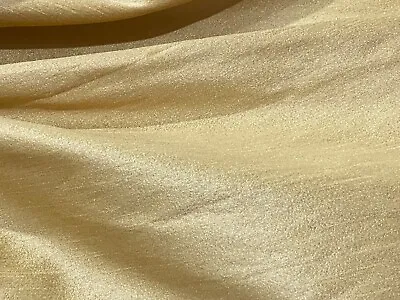 £1.20 • Buy PLAIN FAUX DUPION RAW SILK FABRIC BRIDAL DRESS CRAFT SEWING MATERIAL 45''wide