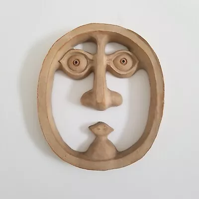 Unique Vtg David Gil Bennington Potters 14 X12 X 2  Face Sculpture Wall Hanging • $1500