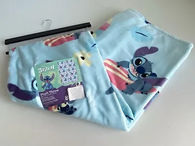 Disney Stitch Surfing Ice Cream Spring Easter Soft Plush Throw Blanket 50x70” • $31.50