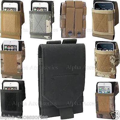 Universal Army Camo Bag For Mobile Phone Belt Loop Hook Cover Case Pouch Holster • £5.98