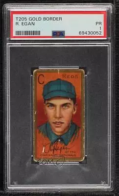 1911 T205 Sweet Caporal Factory 25 Black Back Richard Egan PSA 1 • $17