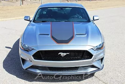 2018-2023 Ford Mustang Mach 1 Racing Stripes Graphics Hood Decals SUPER SONIC • $359.99