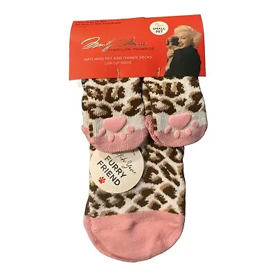 Marilyn Monroe Matching Pet And Owner Socks Set - For Small Dog - Cheetah Print • $17.95
