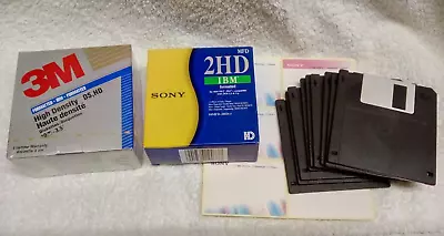 3m & Sony 3.5  Ibm Formatted Ds Hd/2hd Floppy Disks - Sealed + Unused • £24