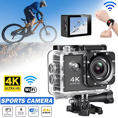 4K 1080P Wifi Action/Sport/Waterproof Camera Recorder Underwater 30m Camcorder • $30.95