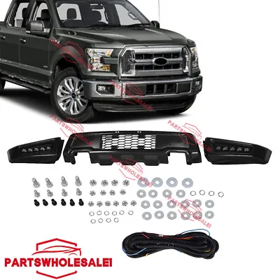 Fit Ford F150 2015-2017 Front Bumper With LED DRL Raptor Style Factory Fast Ship • $331.99