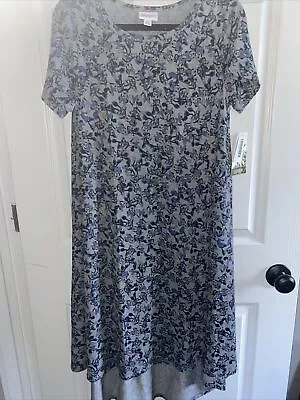 WOMENS MIDI DRESS-LULAROE CARLY-SPANDEX-BLUE DISNEY MINNIE SIZE XS Fits Med-NWT • $19.88