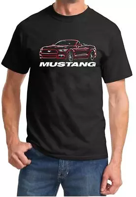 2015-18 Ford Mustang GT 5.0 Convertible Neon Design Tshirt NEW FREE SHIP • $20