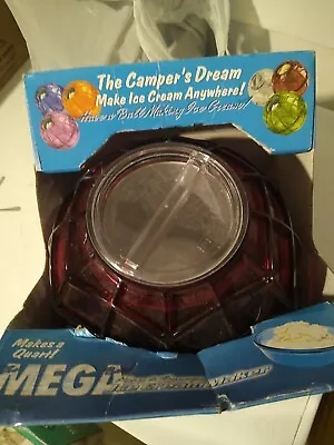 The Mega Ball Play And Freeze Ice Cream Maker Camper's Dream Quart RED • $19.50