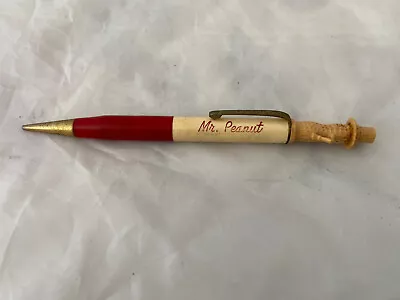  Planters Peanuts Mr. Peanut Mechanical Pencil Red & White Circa 1940's - 1950's • $11