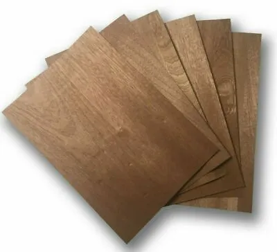 15 Pcs DINA4 Craft Veneer Mahogany Model Making Touch-up Crafting 09sqm DIY • £14.39