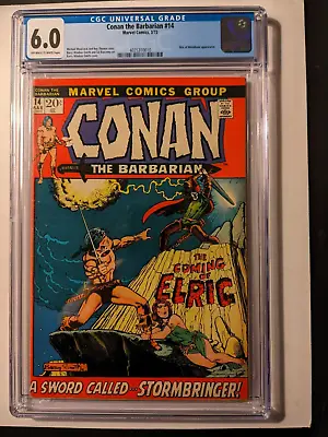 Conan The Barbarian # 14 CGC 6.0  Elric Of Melnibone - Barry Smith Marvel 1972 • $85