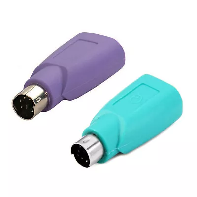 $7.95 • Buy PS2 Male To USB Female Adapter Converter For Computer PC Keyboard + Mouse Combo
