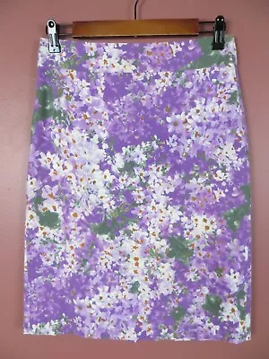 SK14931- J. CREW Women's 99% Cotton Pencil Skirt Multicolor Floral 0 MINT • $16.91