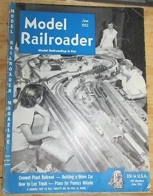 Model Railroader Magazine June 1952  • $4