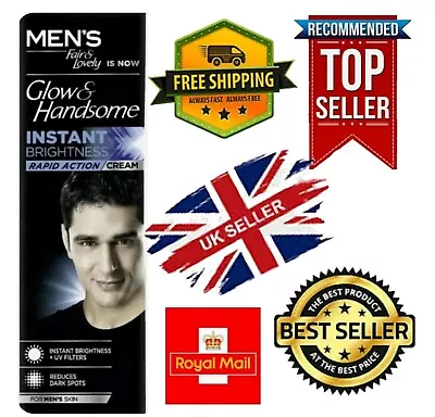🇬🇧 Mens Fair And Lovely Glow And Handsome Instant Brightness Crean 25g • £3.99