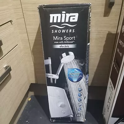 Mira Sport Max Airboost 10.8kW Electric Shower 1.1746.007 White Chrome RRP £270 • £299.99
