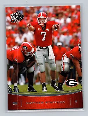 2009 Press Pass #7 Matthew Stafford • $1.50