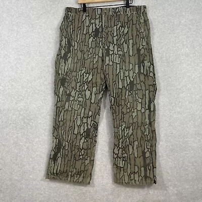 VTG Cabelas Mens Size 40 Tree Bark Camo Pants Made USA Nylon Hunting • $28.88