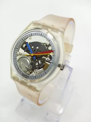 VINTAGE 1985 Swatch GK100RE  Jellyfish  34mm Swiss Made Watch NOS • $99.99