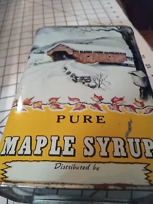 Vtg Half Gallon Maple Syrup Can • $25