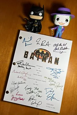 Batman 1989 Script Cast-Signed - Autograph Reprints - 129 Pages - Michael Keaton • $24.99