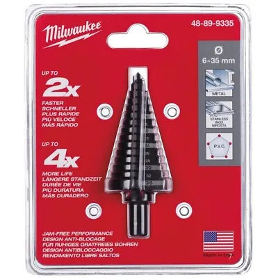 Milwaukee Step Drill 6-35mm  Bit 48-89-9335 • £60