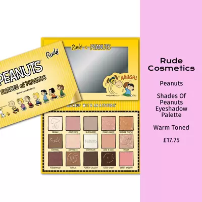 Rude Cosmetics Shades Of Peanuts Eyeshadow Palette - Warm-toned • £17.75