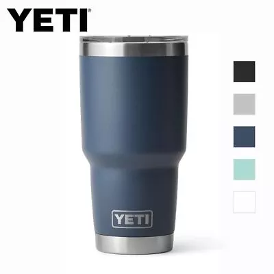 YETI Rambler 30oz Tumbler Thermal Travel Vacuum Insulated Camping ALL COLOURS • £34.99