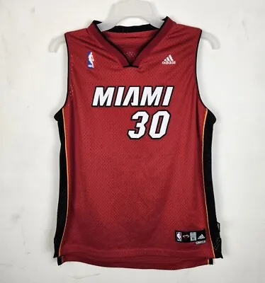 Miami Heat Michael Beasley Youth Jersey XL Adidas #30 NBA Red Length+2 • $17.95