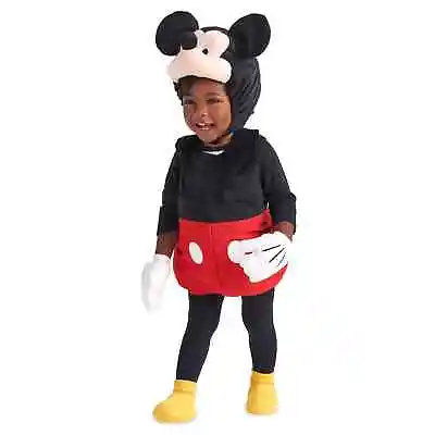 NWT Disney Store Mickey Mouse Plush Baby Costume Halloween Toddler Dress Up • $34.99