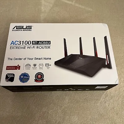 ASUS AC3100 1000 Mbps 8 Port 2167 Mbps Wireless Router (RTAC88U) • $99