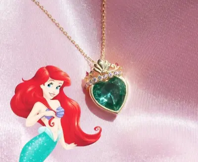 Ariel Crown Charm Necklace Disney Ariel Melody Necklace Mermaid Princess Pendant • $40