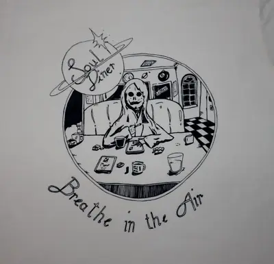 SOUL DINER BREATHE IN THE AIR Size M Shirt Aesthetic Vibe Death Smoking Space • $18.99
