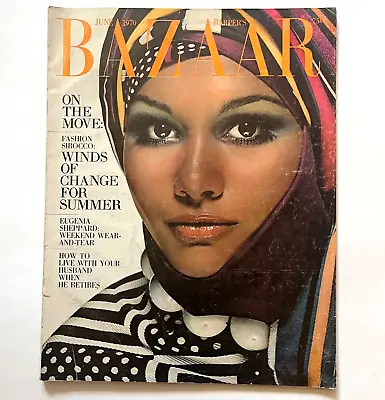 Harper's Bazaar June 1970 - Fashion Magazine Vintage • $25