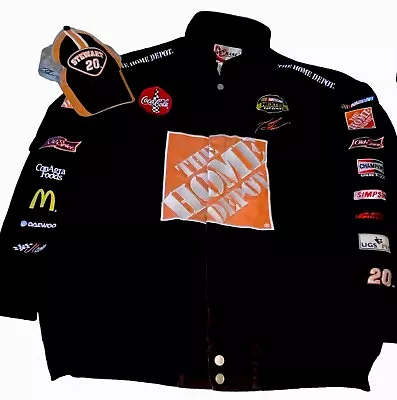 Vintage Chase Authentics NASCAR Home Depot Racing Jacket XXL +Winners Circle Hat • $100