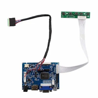 HDM I VGA 2AV LCD Controller Board Work For 10.1  B101AW03 1024x600 LCD Screen • $24.55