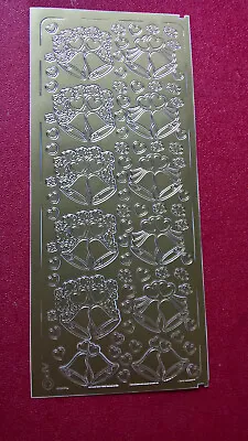 £1.99 • Buy Gold Wedding Bells & Hearts Card Making Peel Offs  [67]