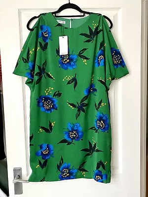 New Mango Tropical Floral Green Dress S • £0.99