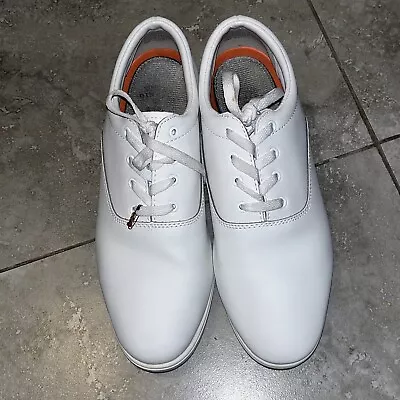 Unisex DINKLES Glide Marching Band White Lace Up Oxford Shoes / Size 13M/11W • $35.95