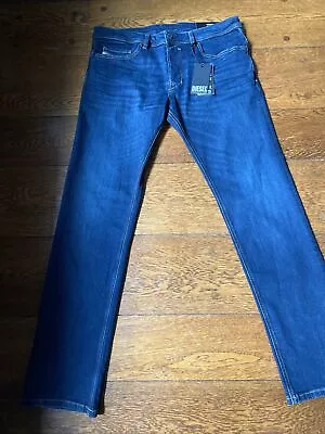 Diesel Industry Jean Men 33x32 Regular Fit Straight Button Fly Safado NWT • $99