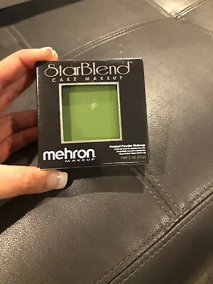 Mehron Star Blend Cake Makeup Pressed Powder In Green 2oz • $14.10