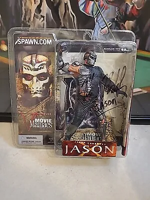 McFarlane Toys Friday The 13th Jason X Action Figure Signed By Kane Hodder.  Gem • $240