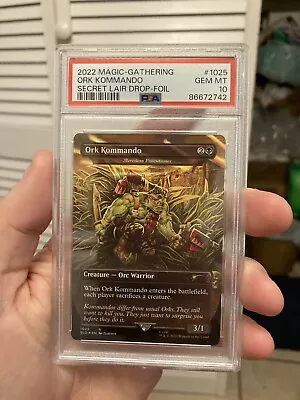 MTG Ork Kommando *FOIL* SECRET LAIR: Warhammer 40000 Orks PSA 10 Gem Mint • $69